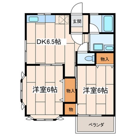 サンビームの物件間取画像